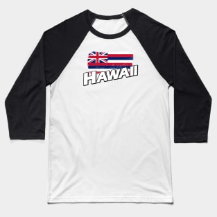 Hawaii flag Baseball T-Shirt